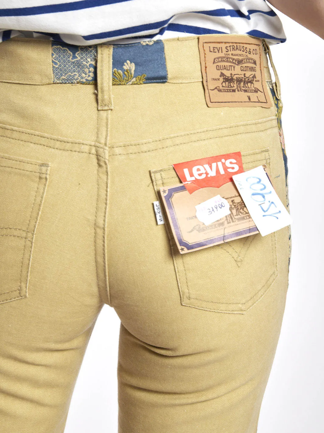 1980's Levi's jeans, customised by Cavalli e Nastri