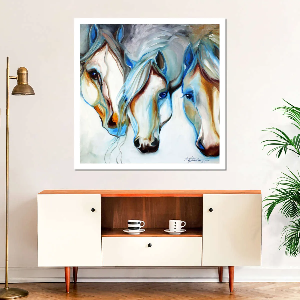 3 Nobles Equine Abstract Wall Art