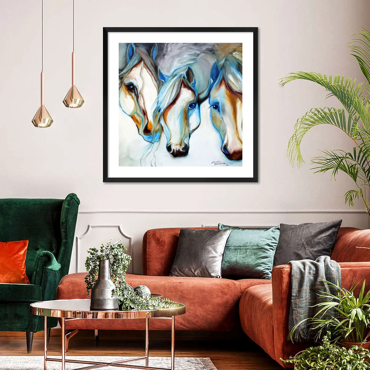 3 Nobles Equine Abstract Wall Art