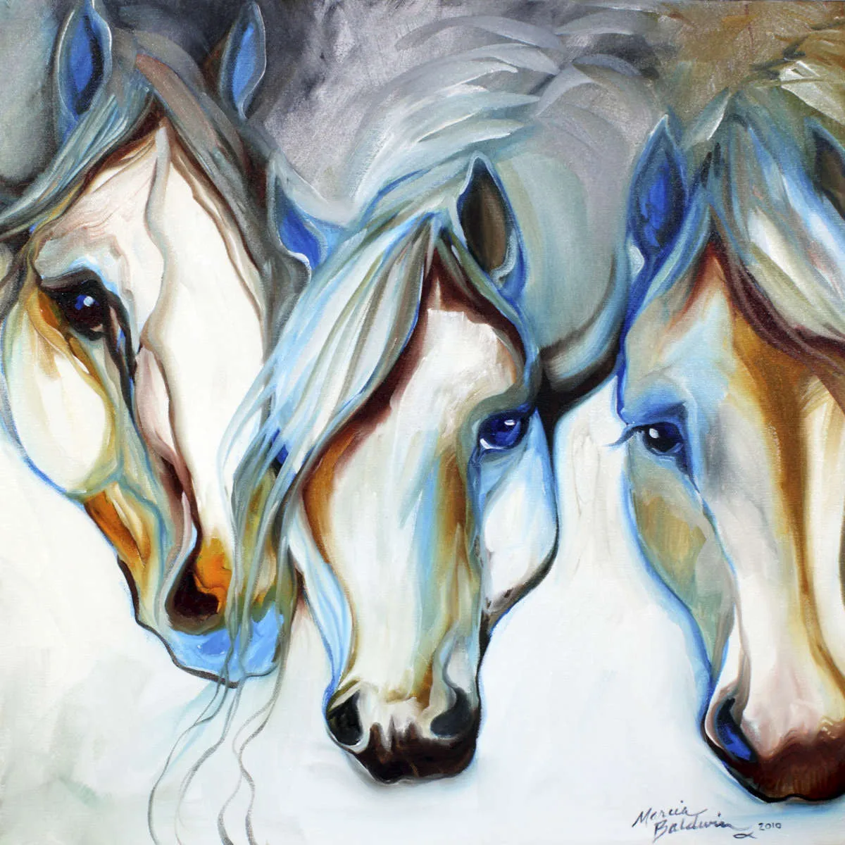 3 Nobles Equine Abstract Wall Art