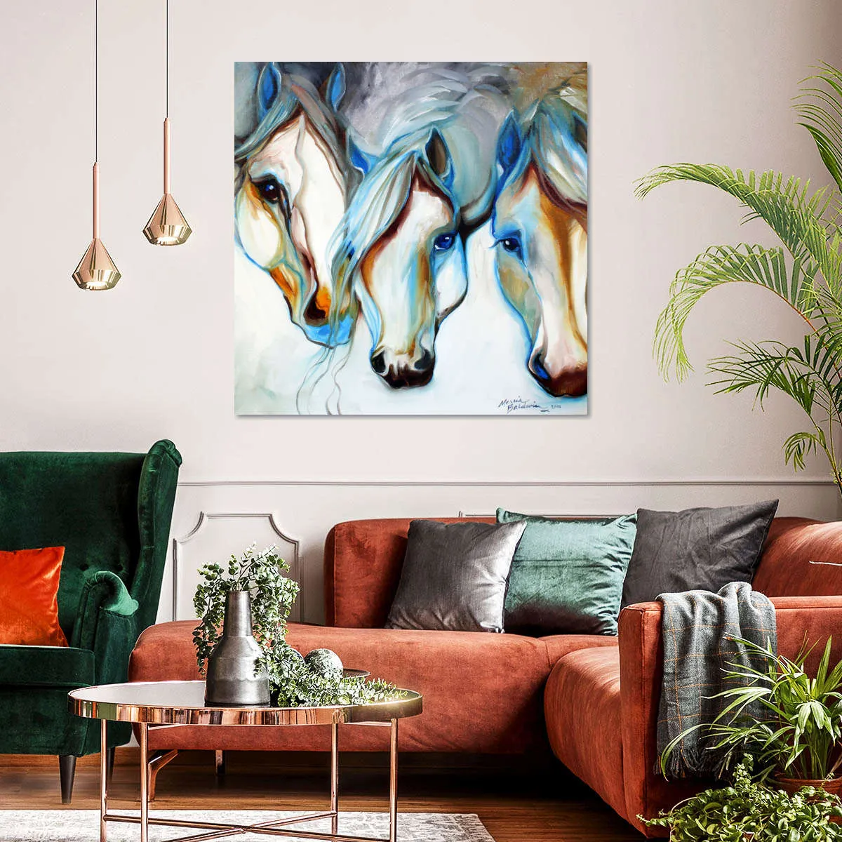 3 Nobles Equine Abstract Wall Art