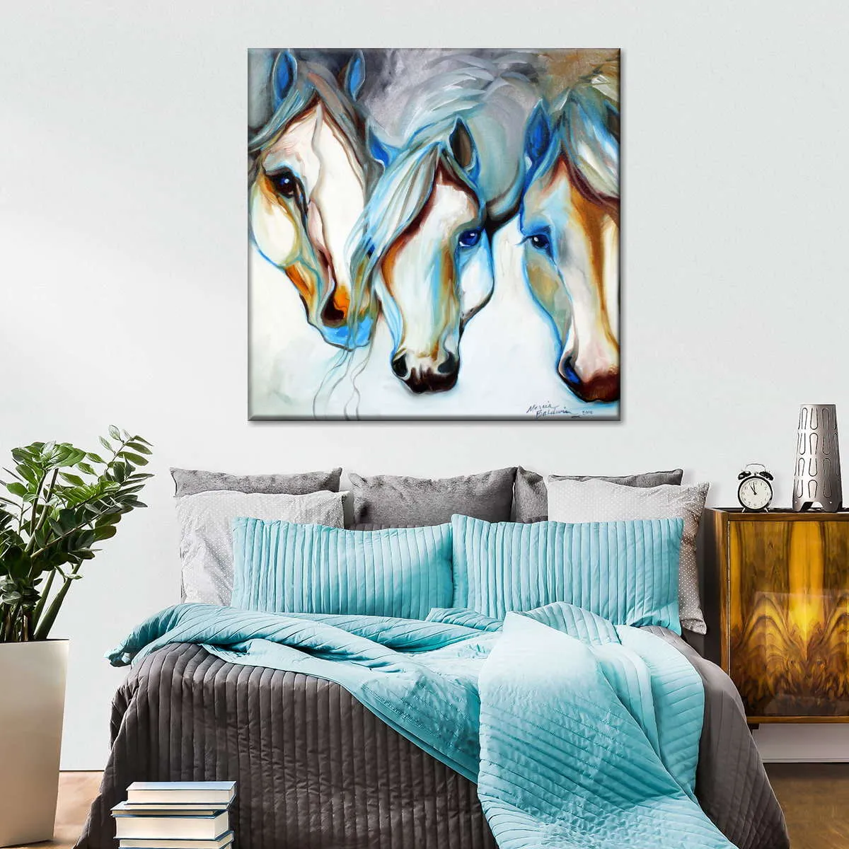 3 Nobles Equine Abstract Wall Art