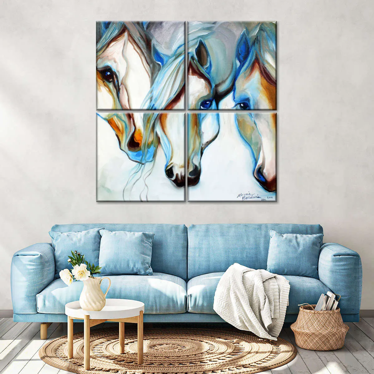 3 Nobles Equine Abstract Wall Art