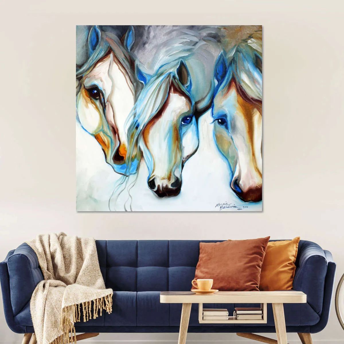 3 Nobles Equine Abstract Wall Art