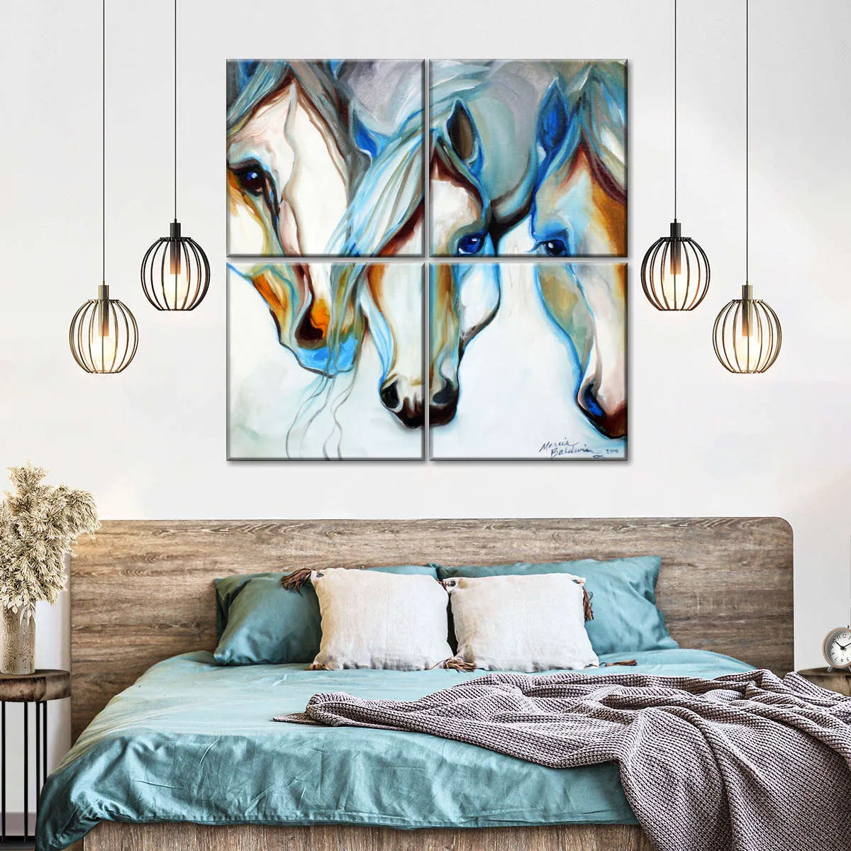 3 Nobles Equine Abstract Wall Art