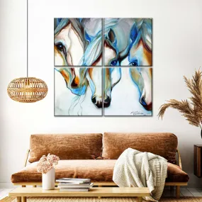 3 Nobles Equine Abstract Wall Art