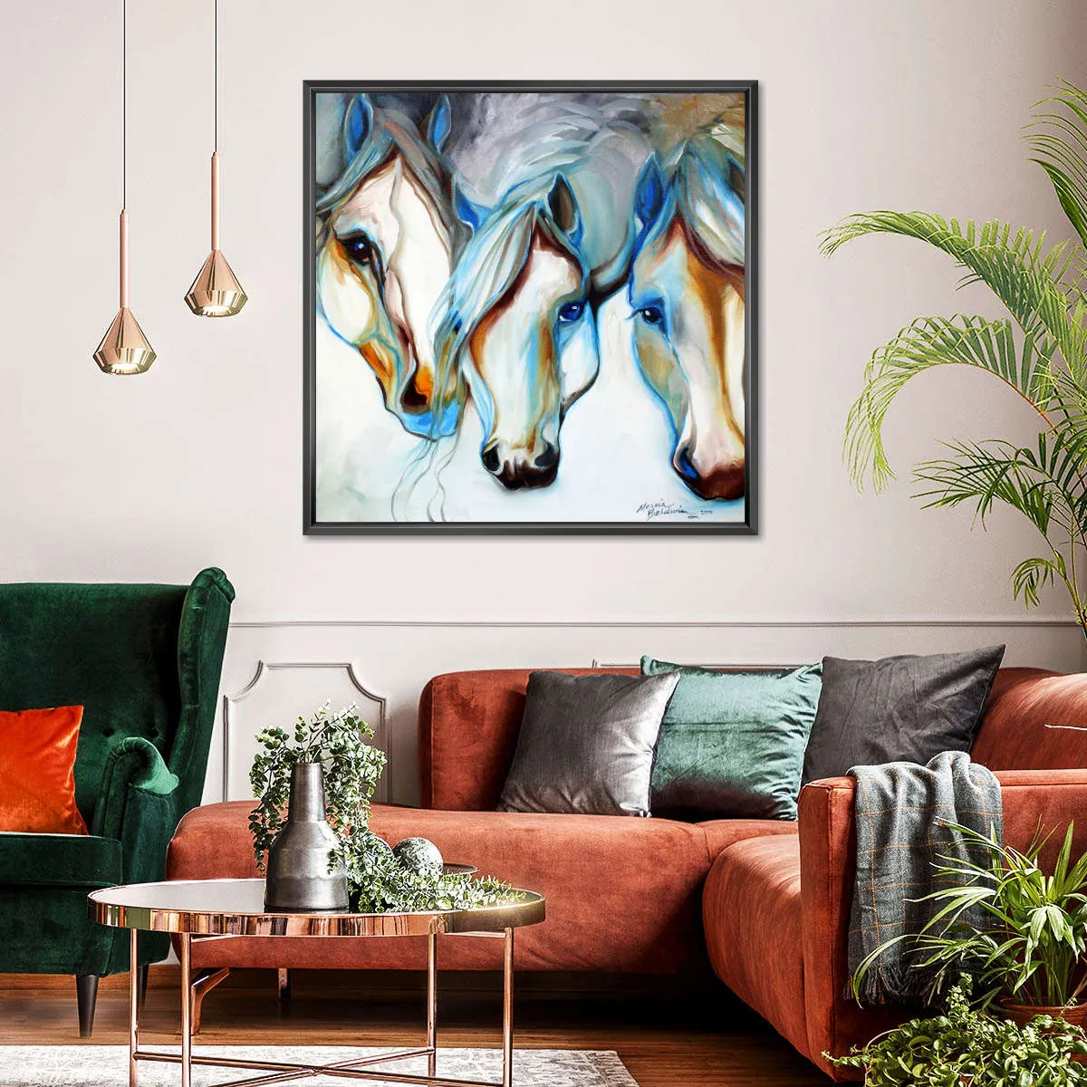 3 Nobles Equine Abstract Wall Art