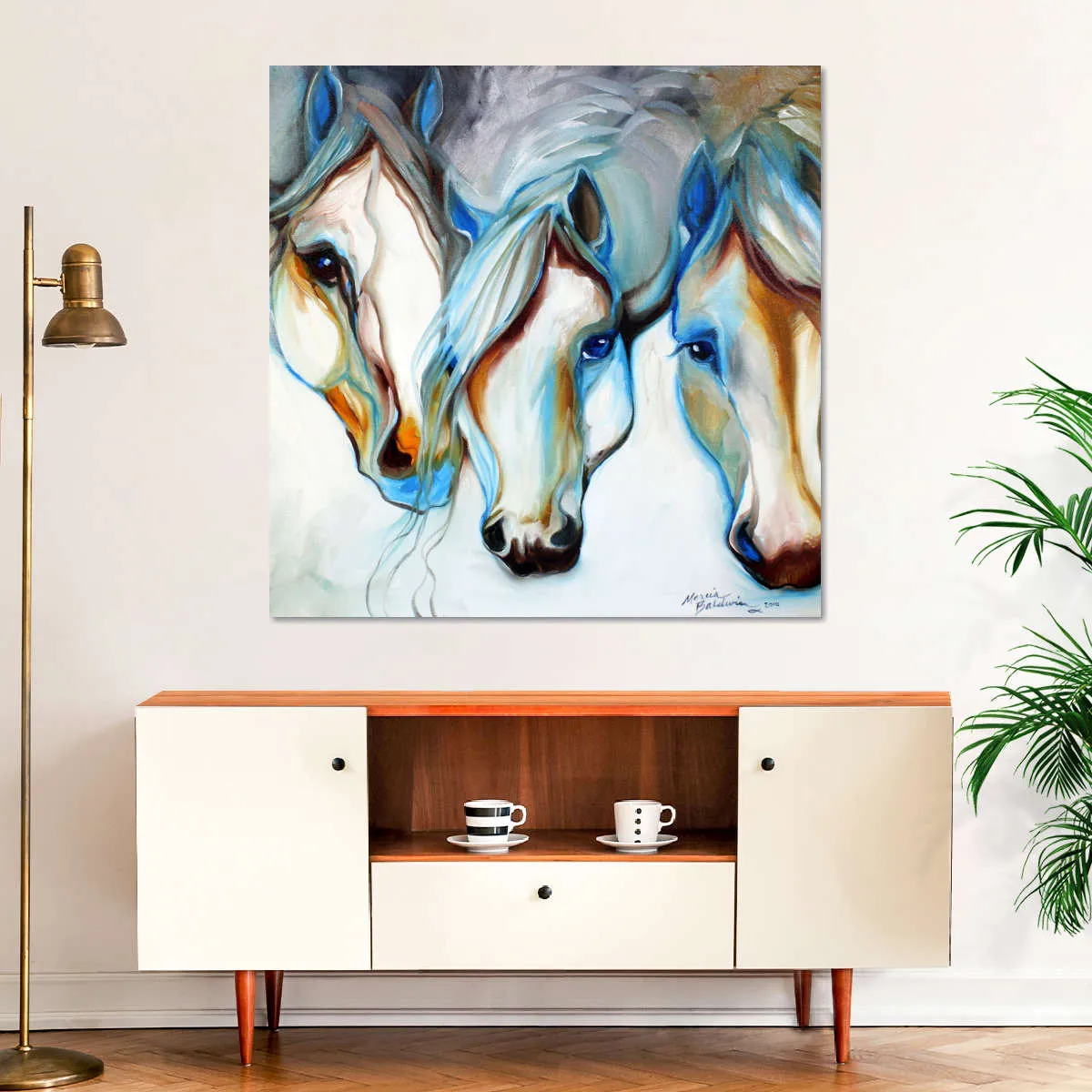 3 Nobles Equine Abstract Wall Art