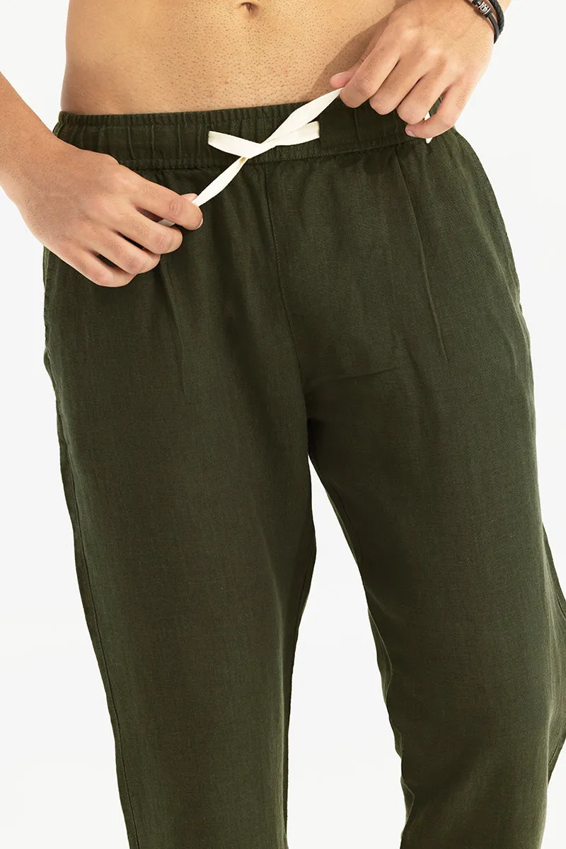 Ace Olive Linen Pant