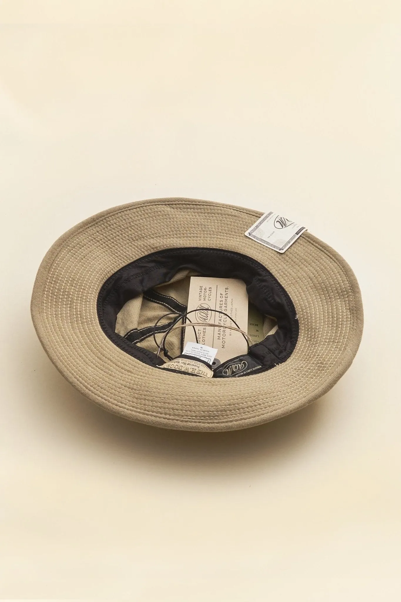 Beige Linen Fatigue Hat by Addict Clothes and HW Dog & Co