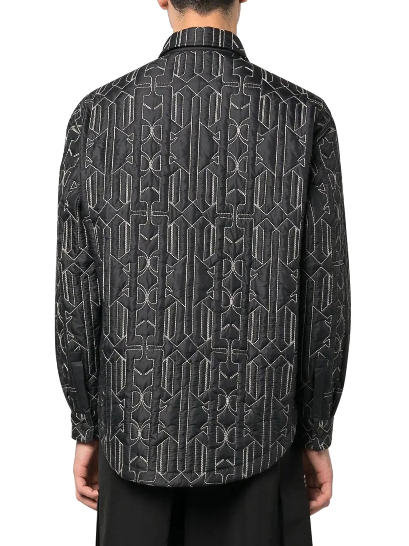 ALL MONOGRAM QUILTEDOVERSHIRT ANTHRACITE