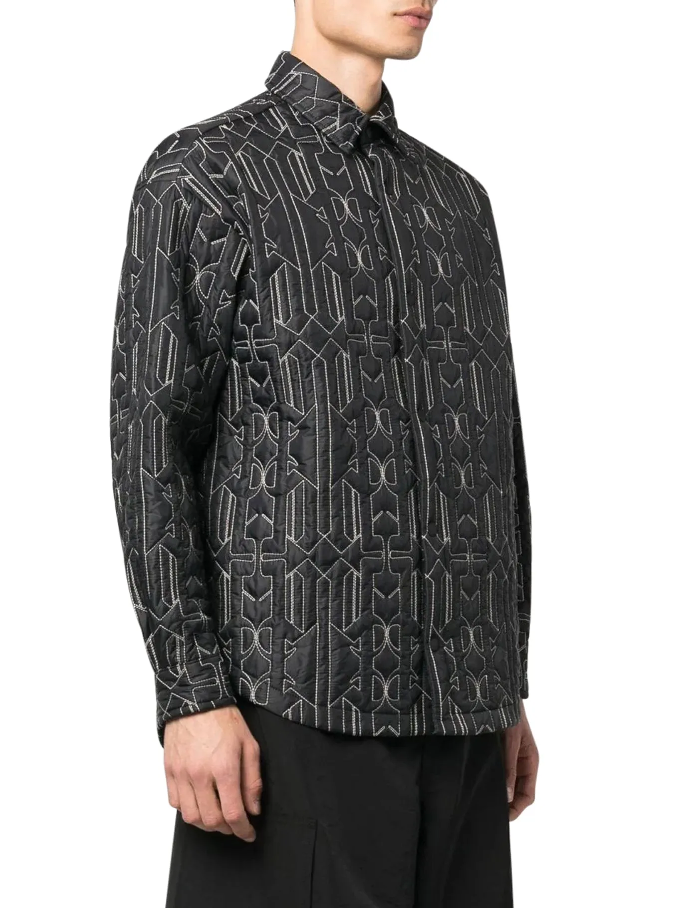 ALL MONOGRAM QUILTEDOVERSHIRT ANTHRACITE