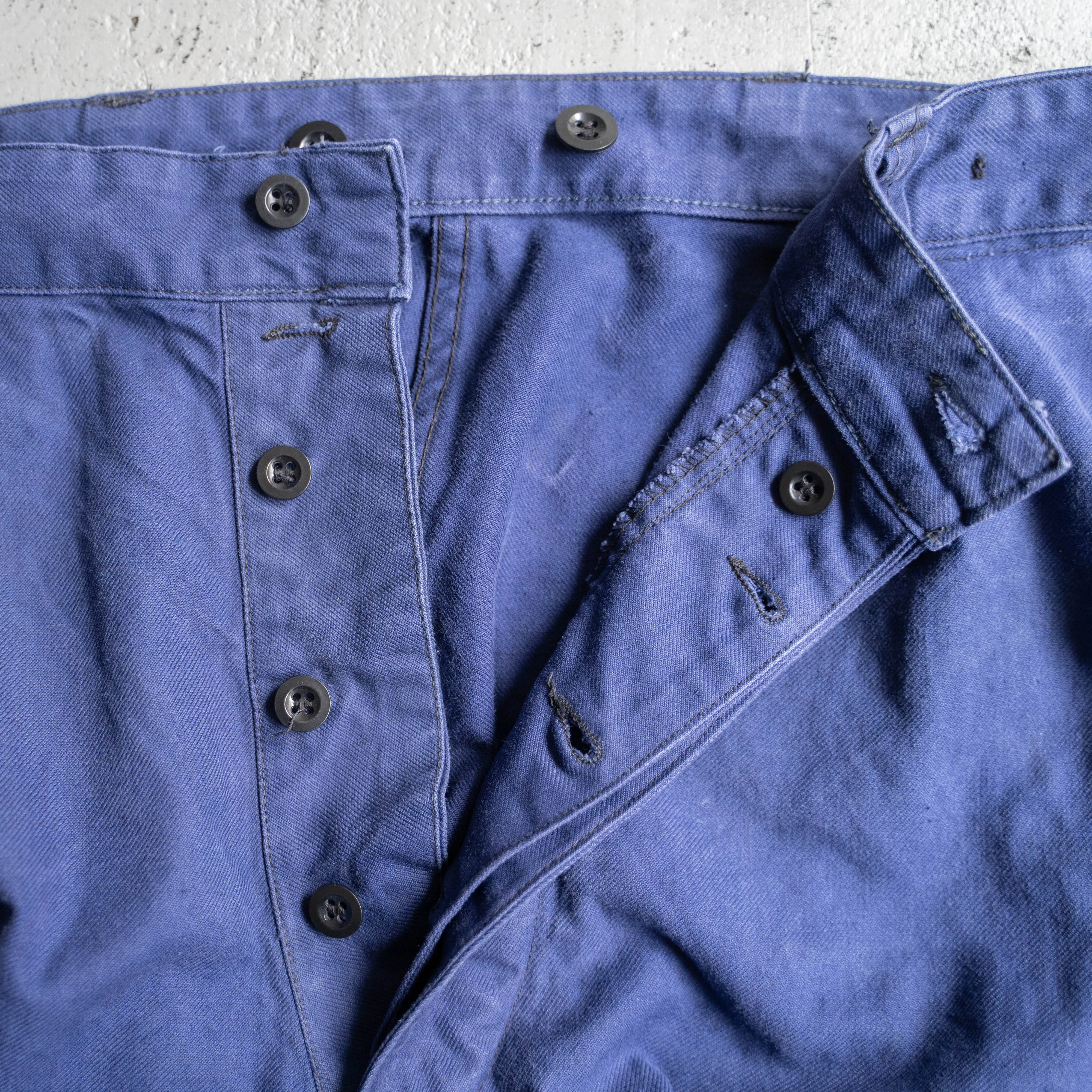 around 1960s France cotton twill work pants 'government supply'