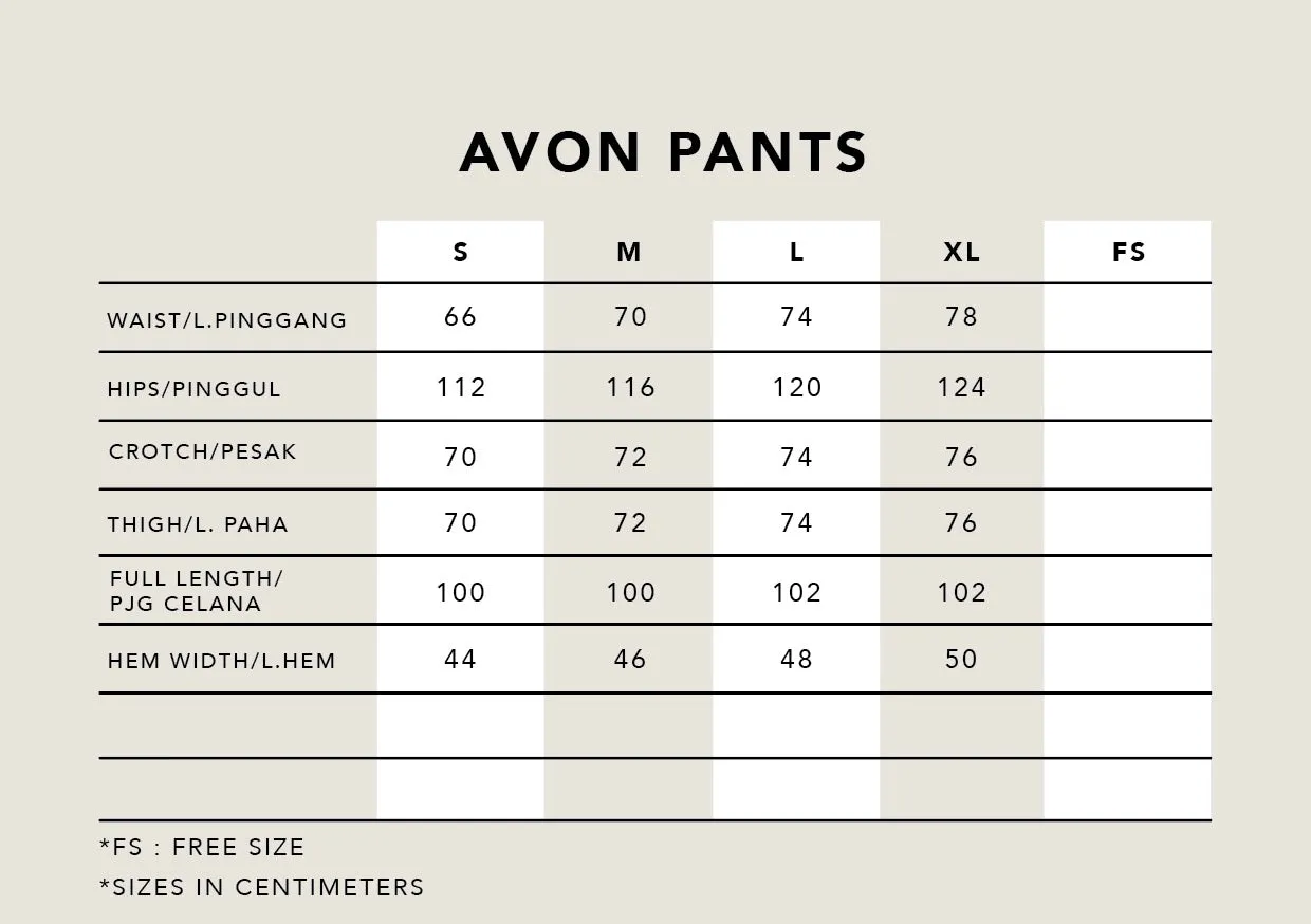 AVON PANTS SAVANNAH