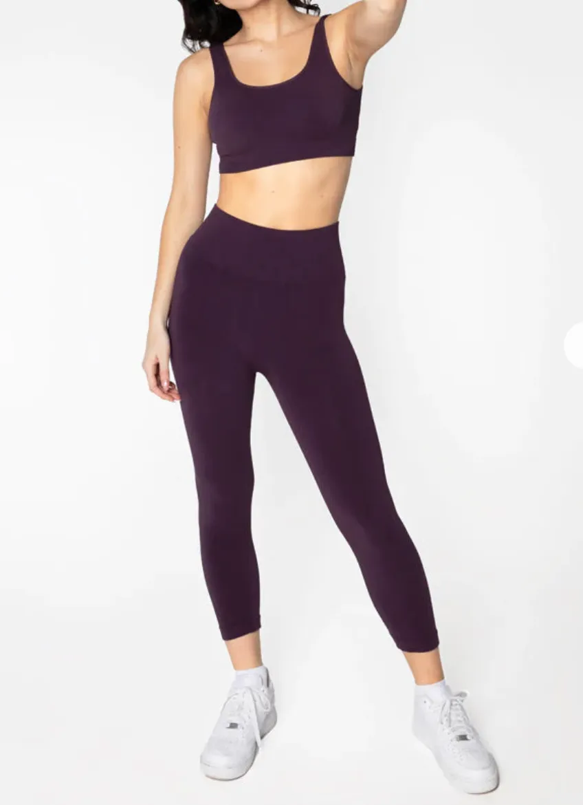 Bamboo 3/4 Crop High-rise Leggings