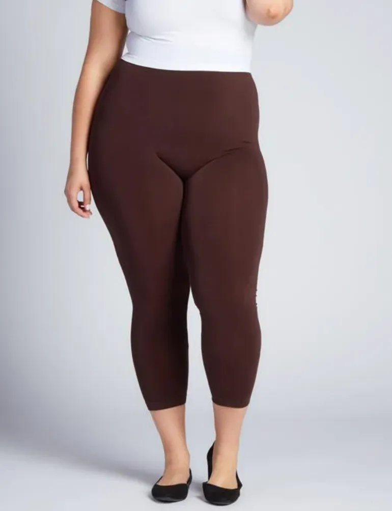 Bamboo 3/4 Crop High-rise Leggings