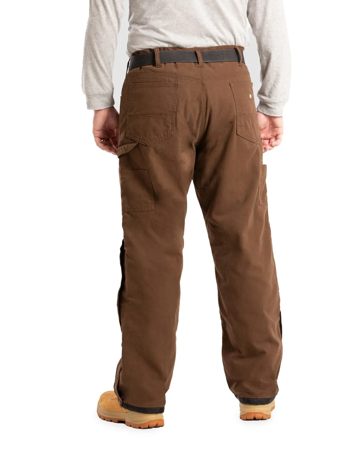 Berne Mens Highland Washed Duck Insulated Outer Bark 100% Cotton Pants