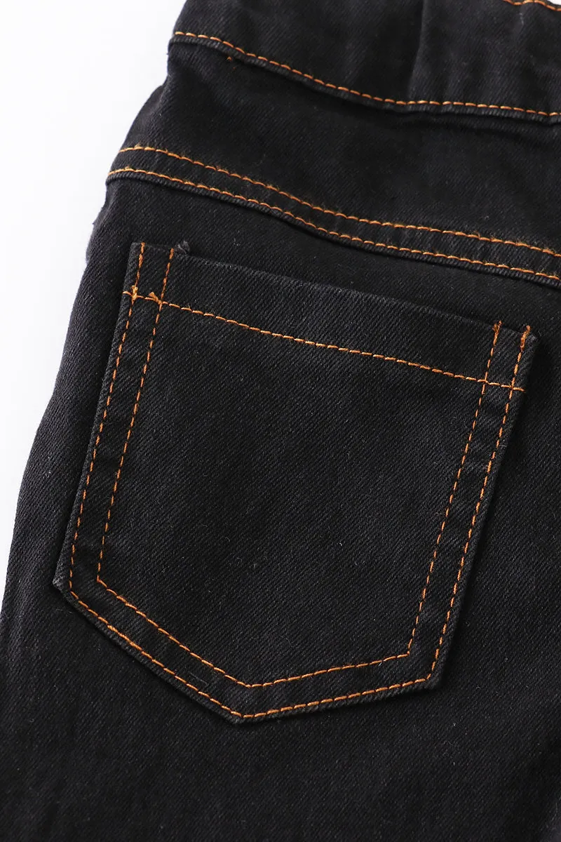 Black bell girl denim jeans