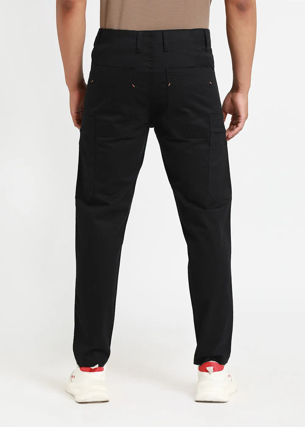 Black Zip Cargo Pants