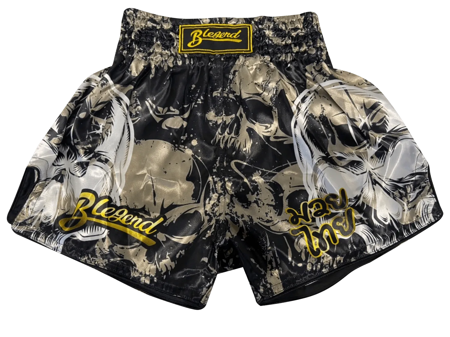 Blegend Boxing Shorts Skull Brown