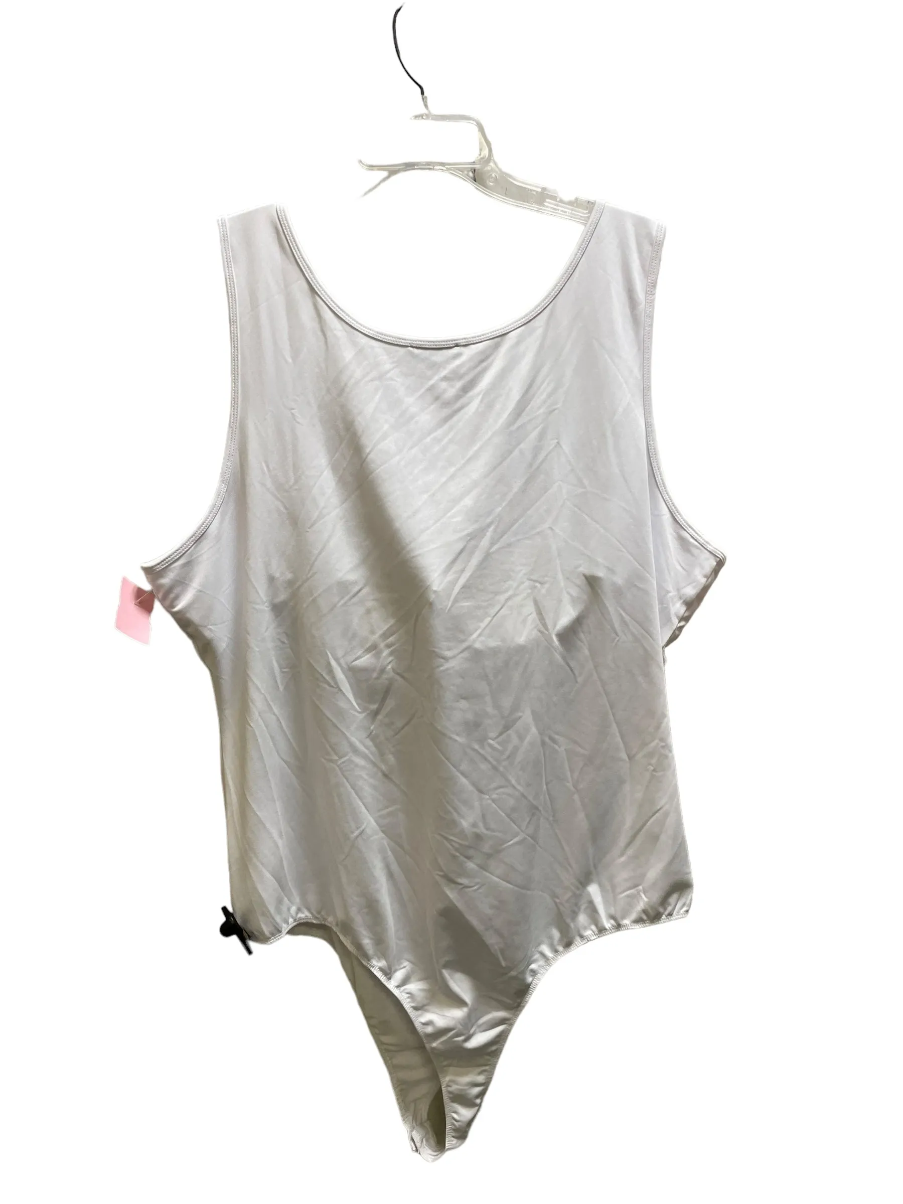 Bodysuit By Clothes Mentor In White, Size: 3x