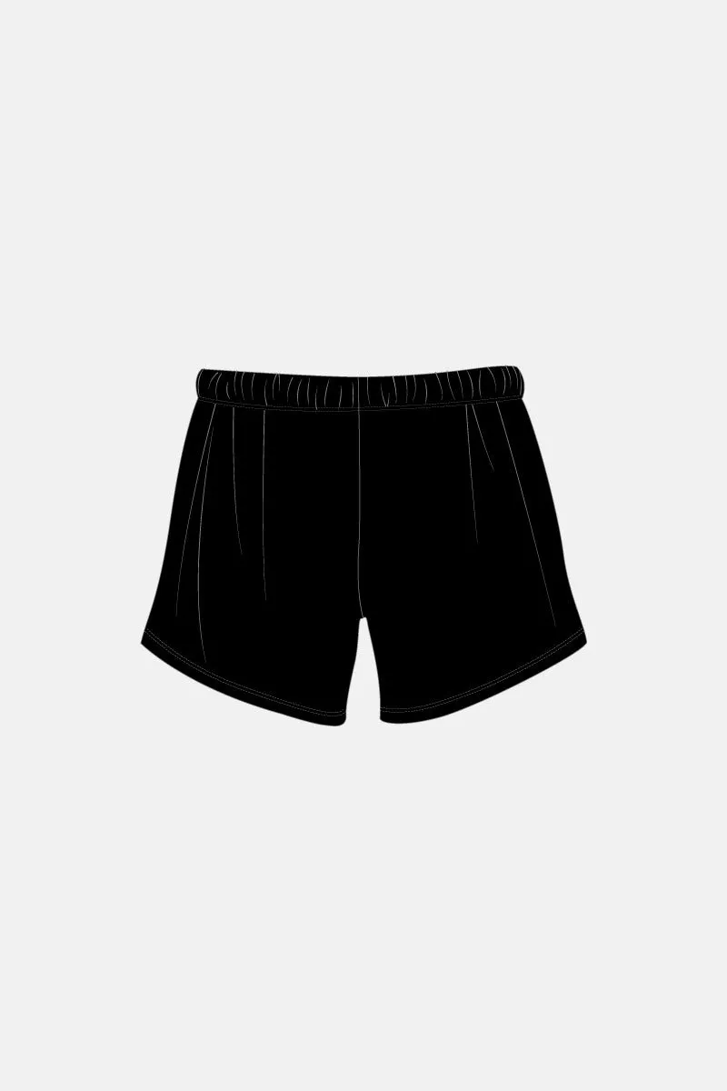 Boys Black Matt Mag Shorts