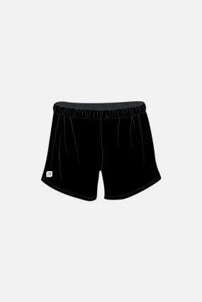 Boys Black Matt Mag Shorts