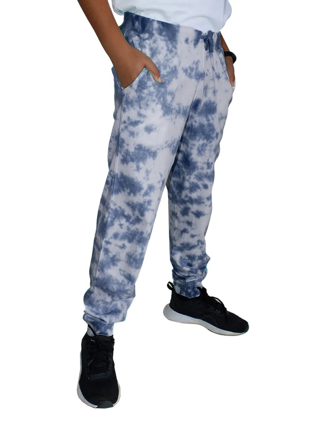 Boys "Crumple Effect" Tie and Dye Track Pant