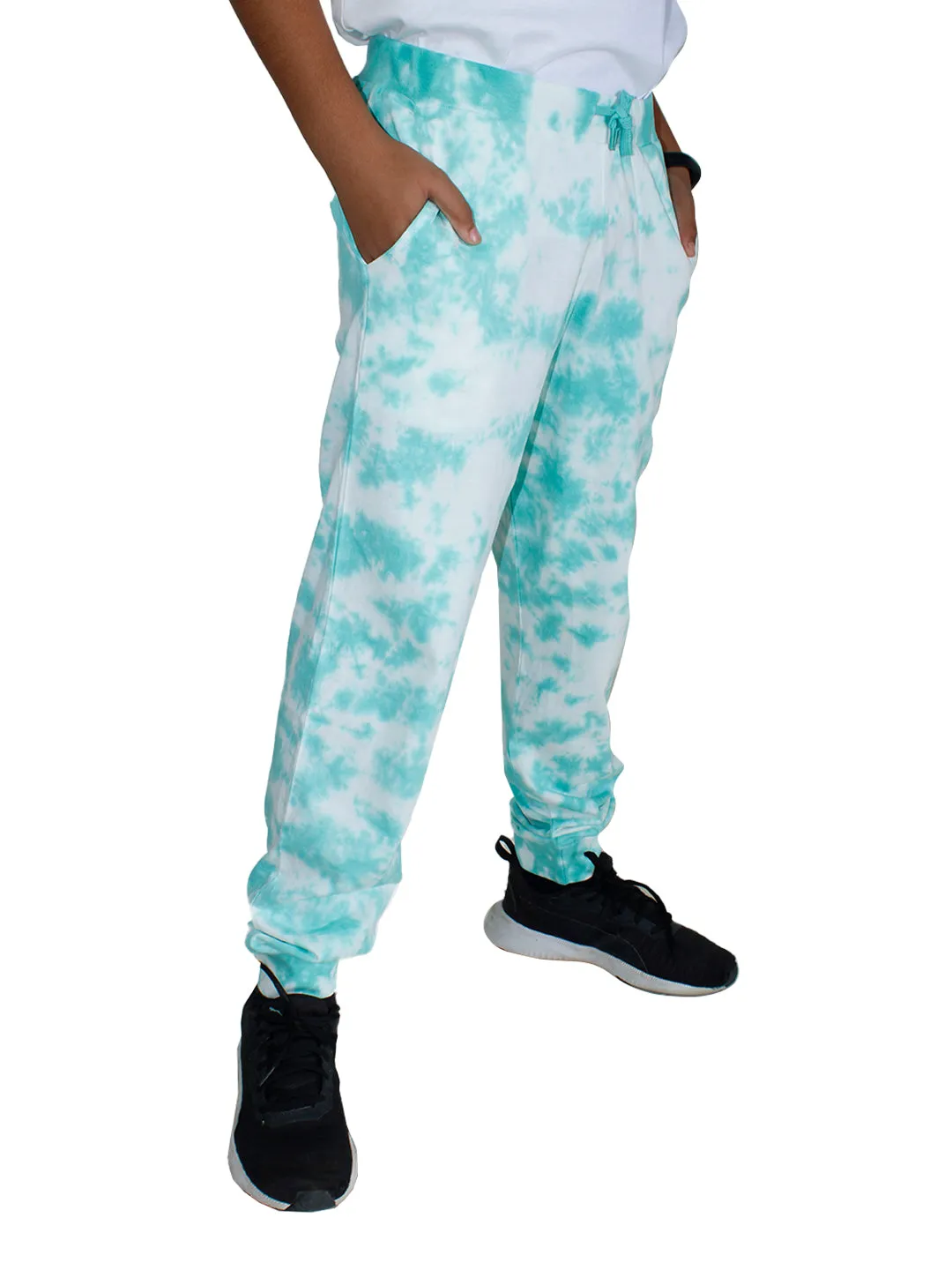 Boys "Crumple Effect" Tie and Dye Track Pant