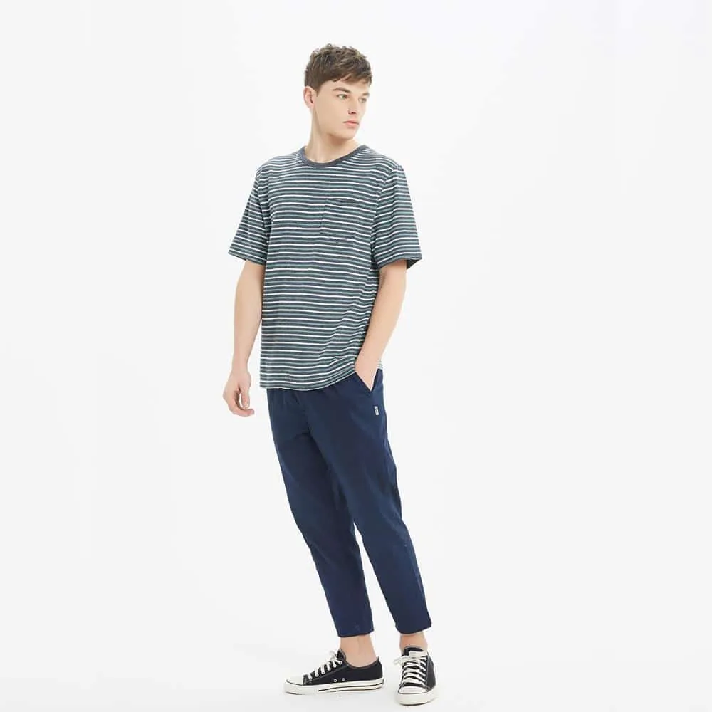 Boysnextdoor Tapered Cropped Chino Pants Navy