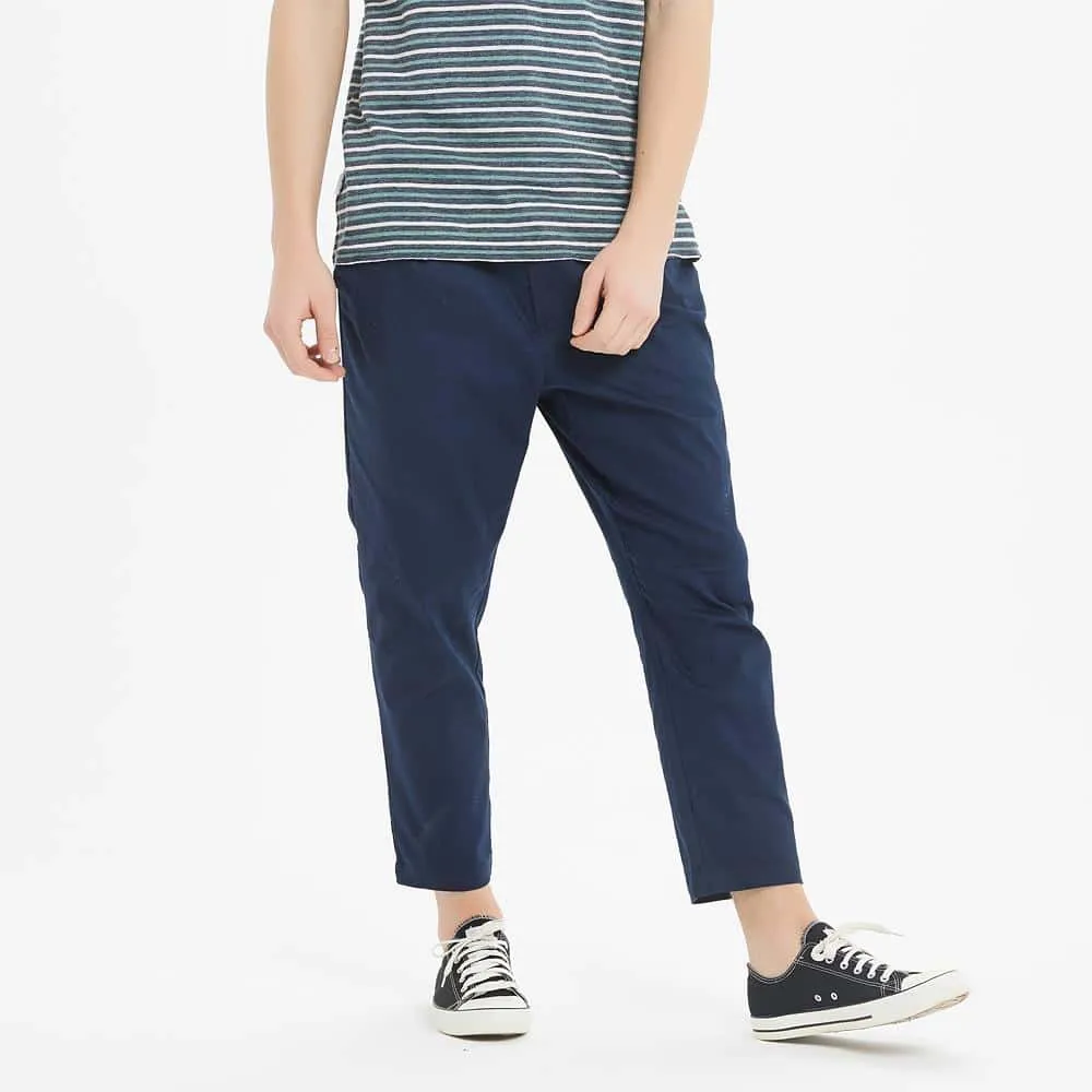 Boysnextdoor Tapered Cropped Chino Pants Navy