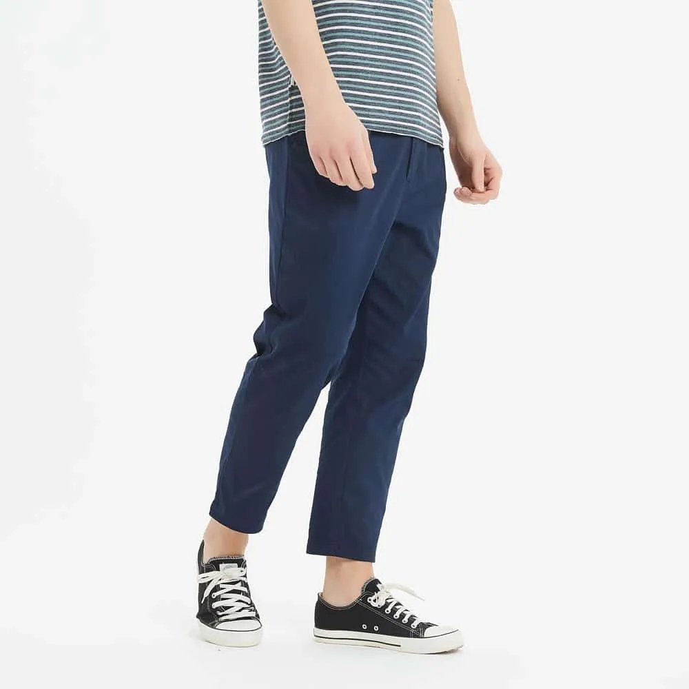 Boysnextdoor Tapered Cropped Chino Pants Navy