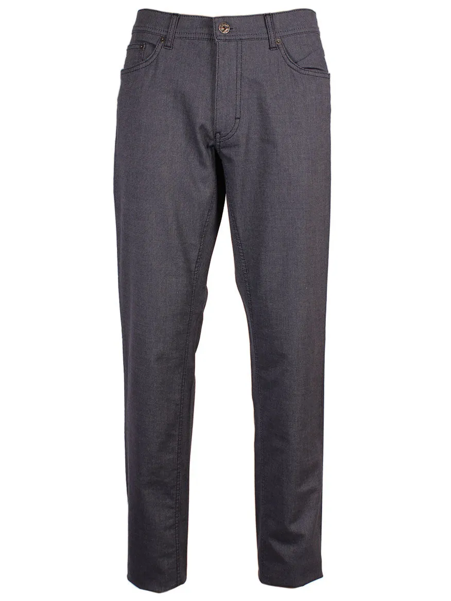 Brax Cooper Two Tone Navy Chinos Blue