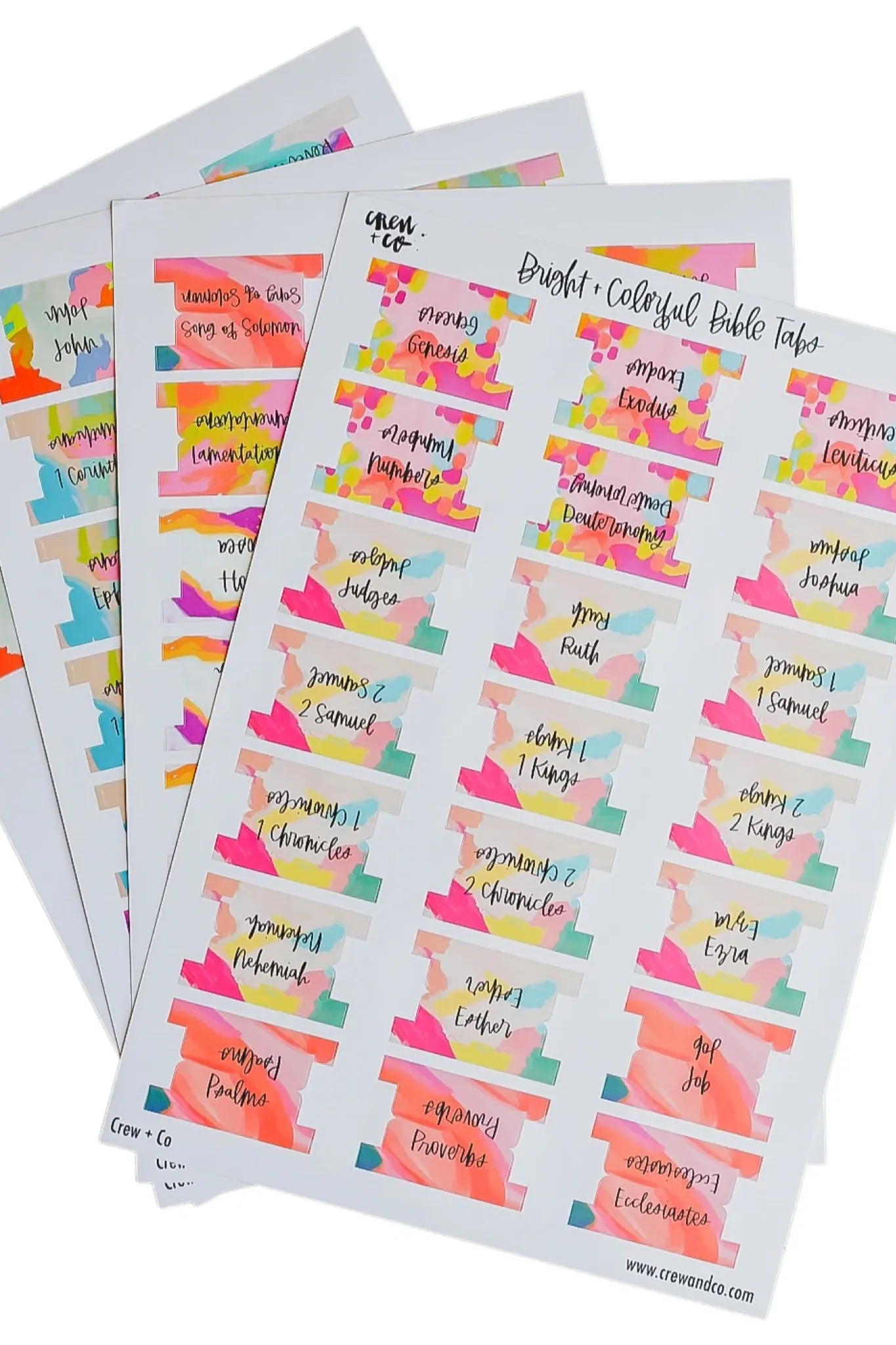 Bright   Colorful Bible Tabs