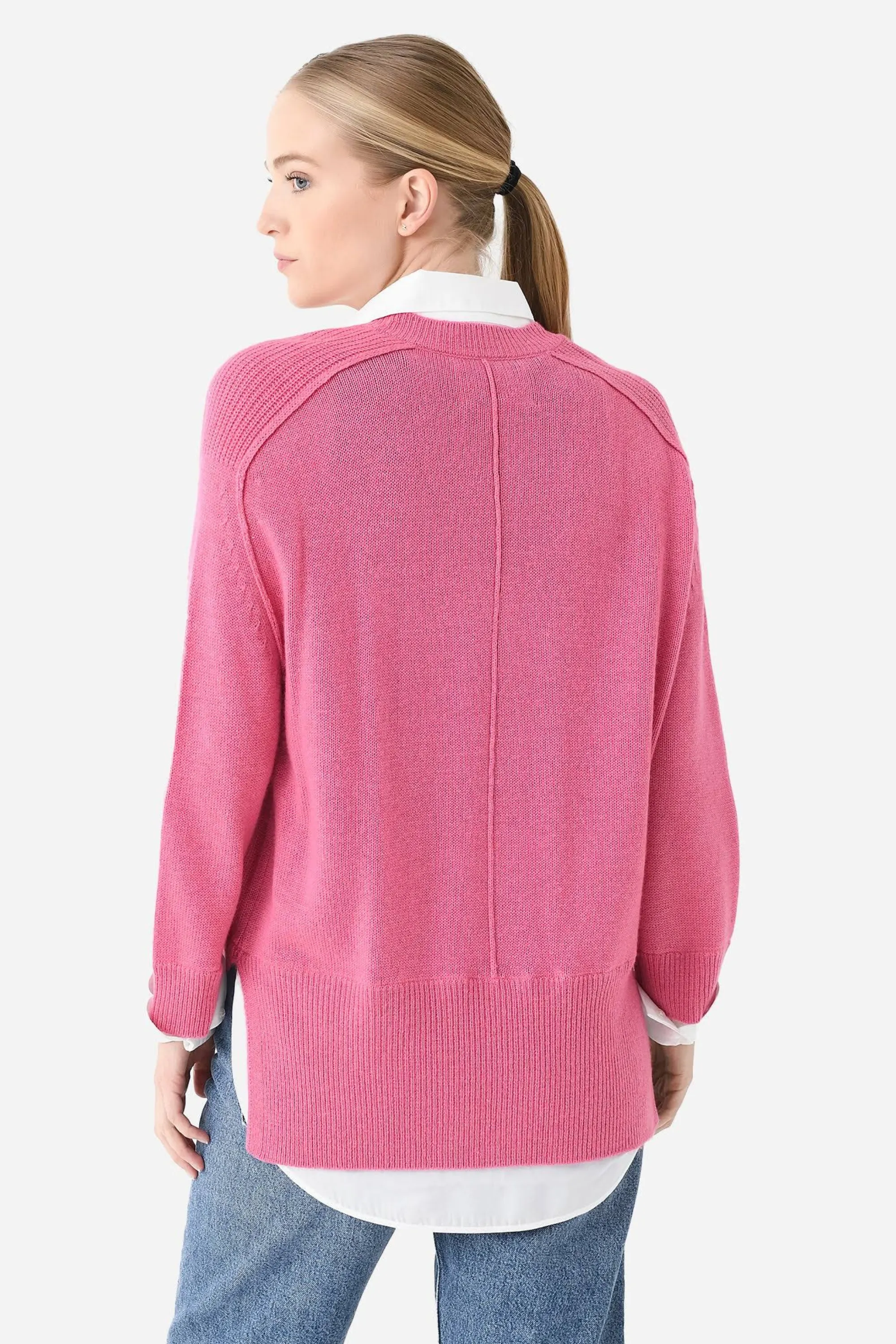 Brochu Walker Vneck Layered Pullover