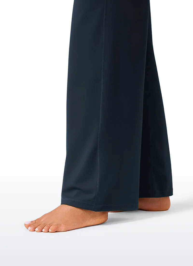 Butterlift High Waisted Wide Leg Pants with Pockets 31"