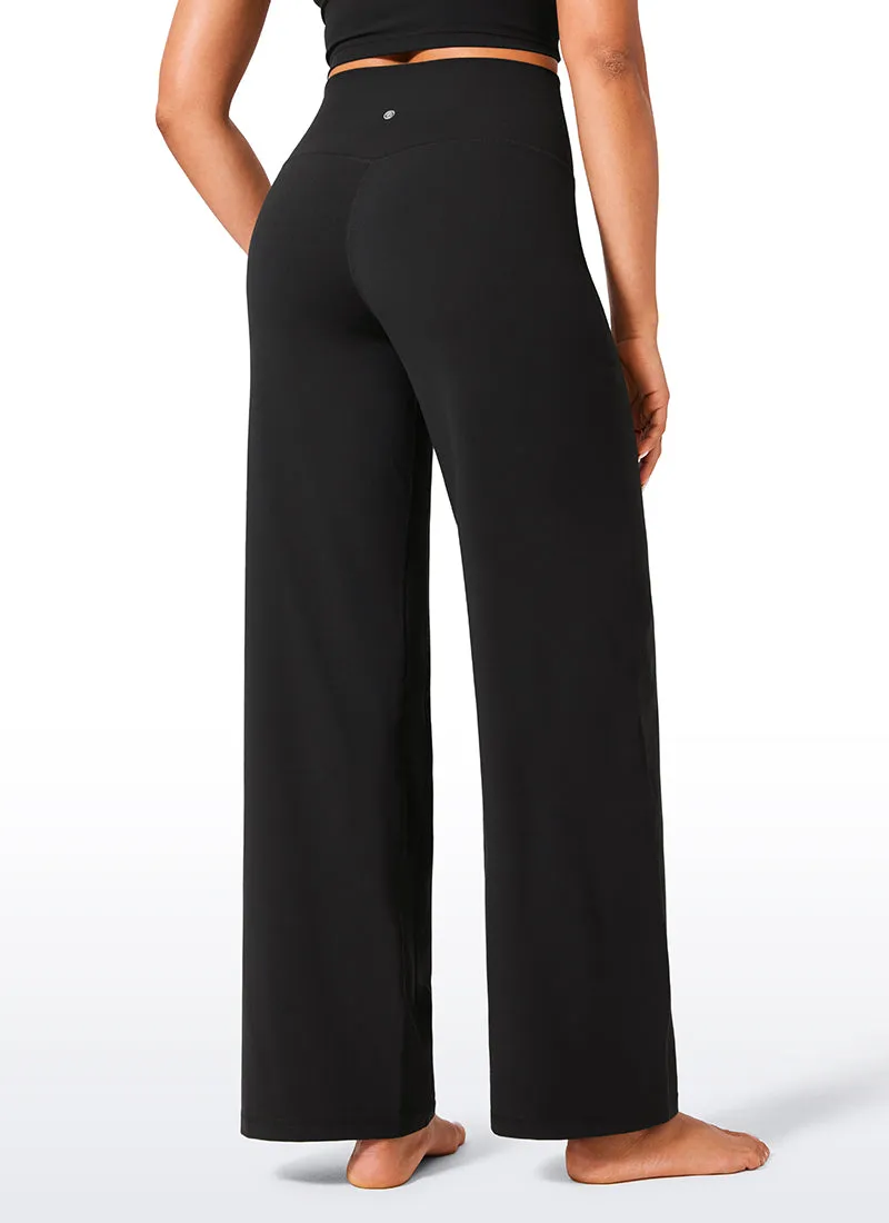 Butterlift High Waisted Wide Leg Pants with Pockets 31"