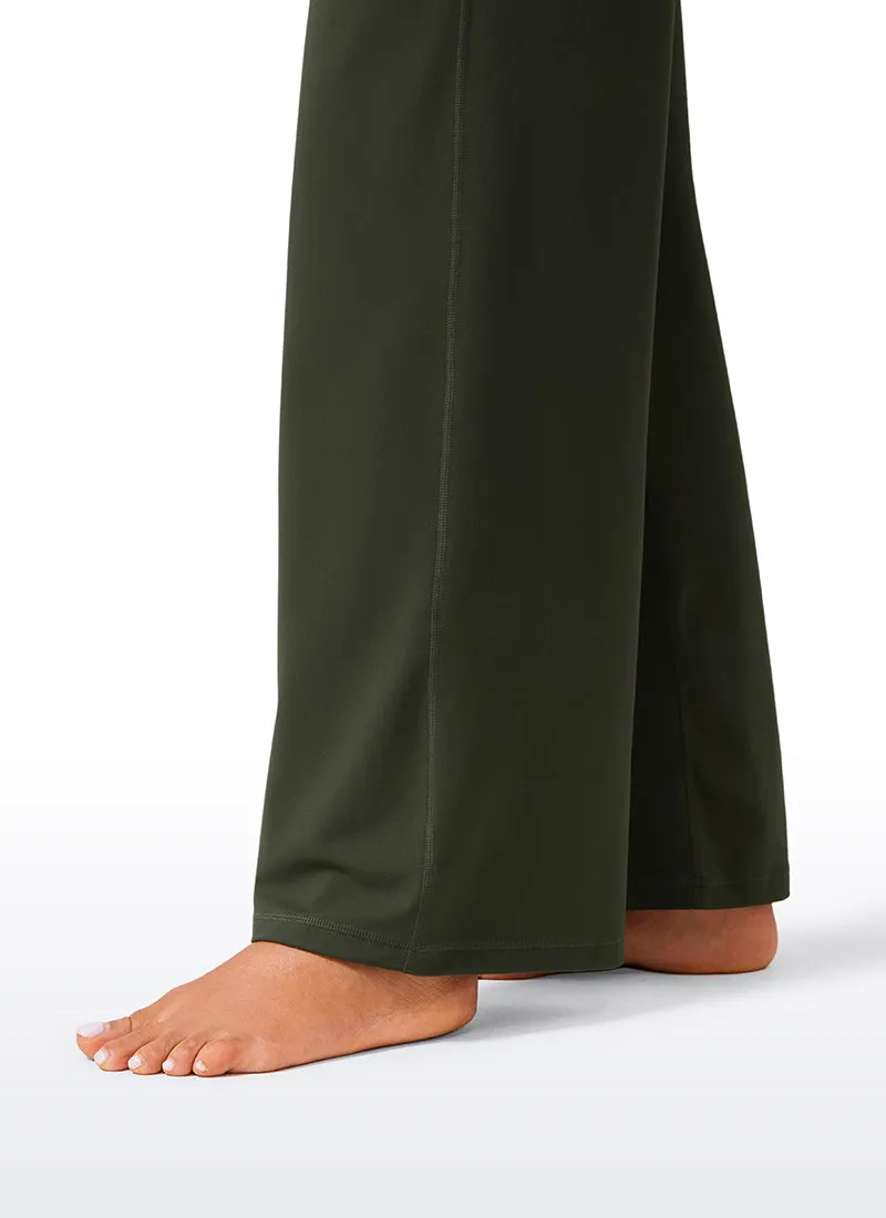 Butterlift High Waisted Wide Leg Pants with Pockets 31"