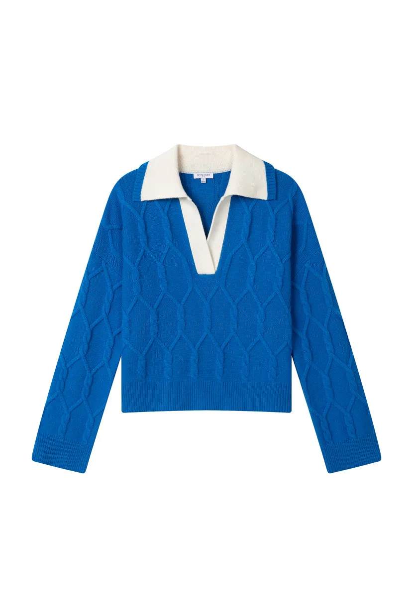 Canyon Cashmere Blend Sweater - Classic Blue