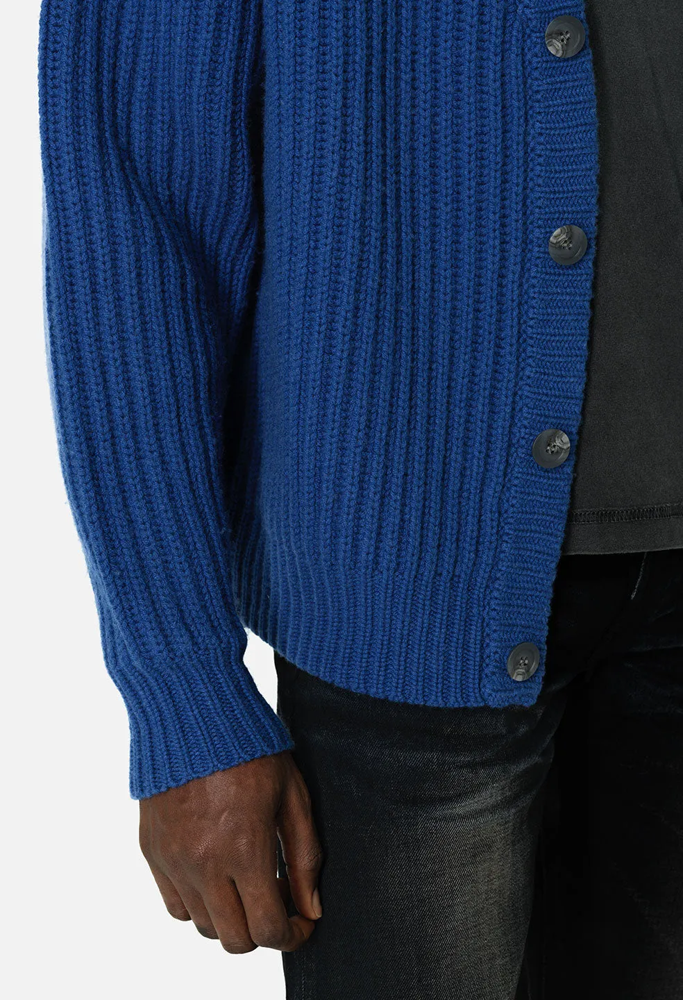 Capri Cashmere Cardigan / Ink