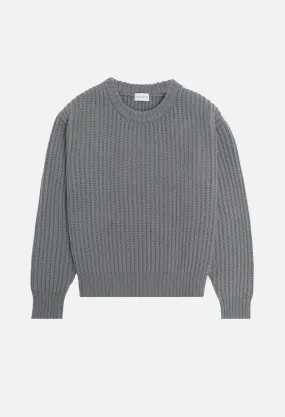 Capri Cashmere Crew / Smoke