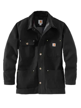 Carhartt Blanket-Lined Chore Coat in Black