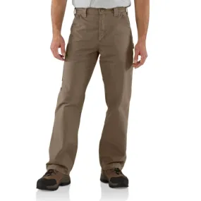 Carhartt - Mens Loose Fit Light Brown Canvas Utility Work Pants - B151