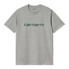 CARHARTT WIP CAMISETA SCRIPT GREY HEATHER / CHERVIL