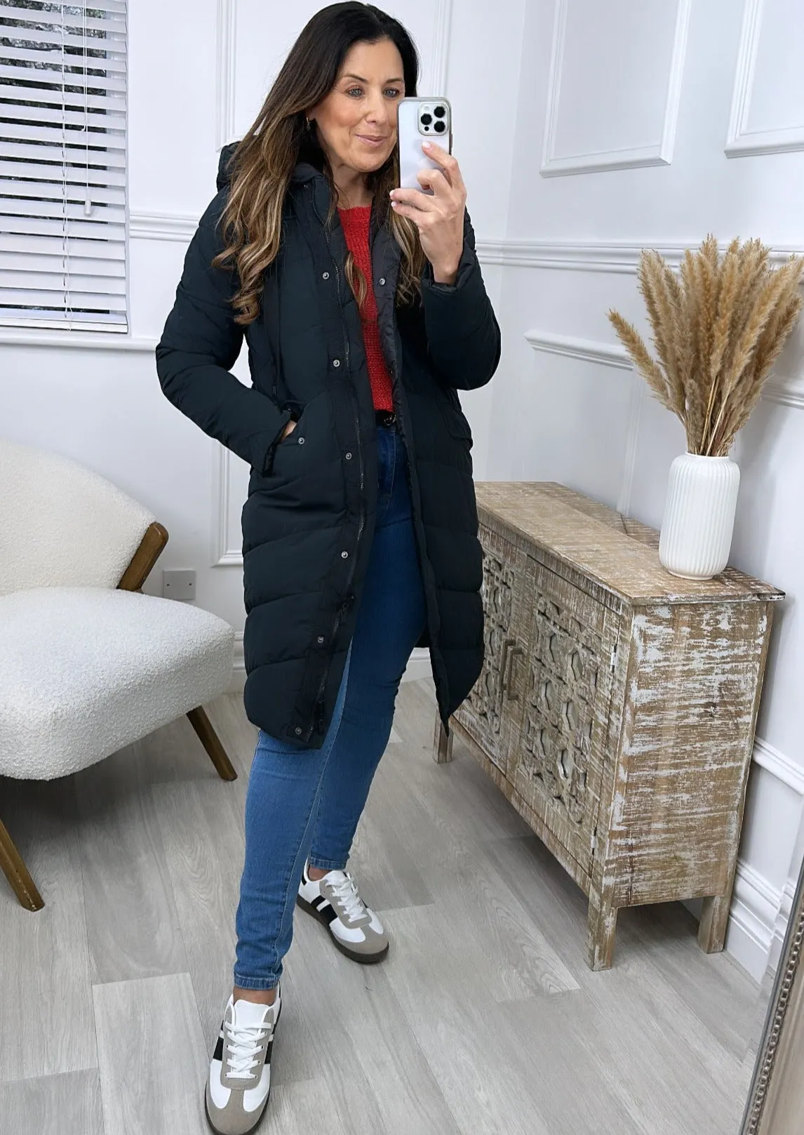 Carlotta Black Puffer Coat