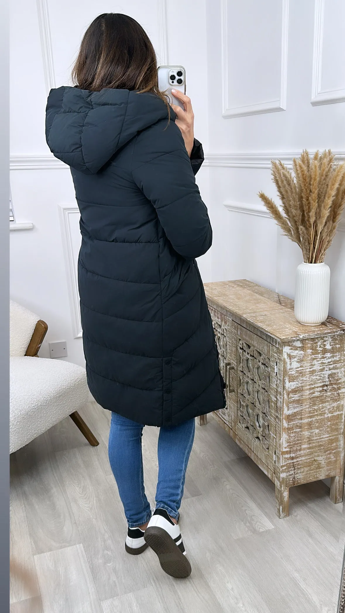 Carlotta Black Puffer Coat