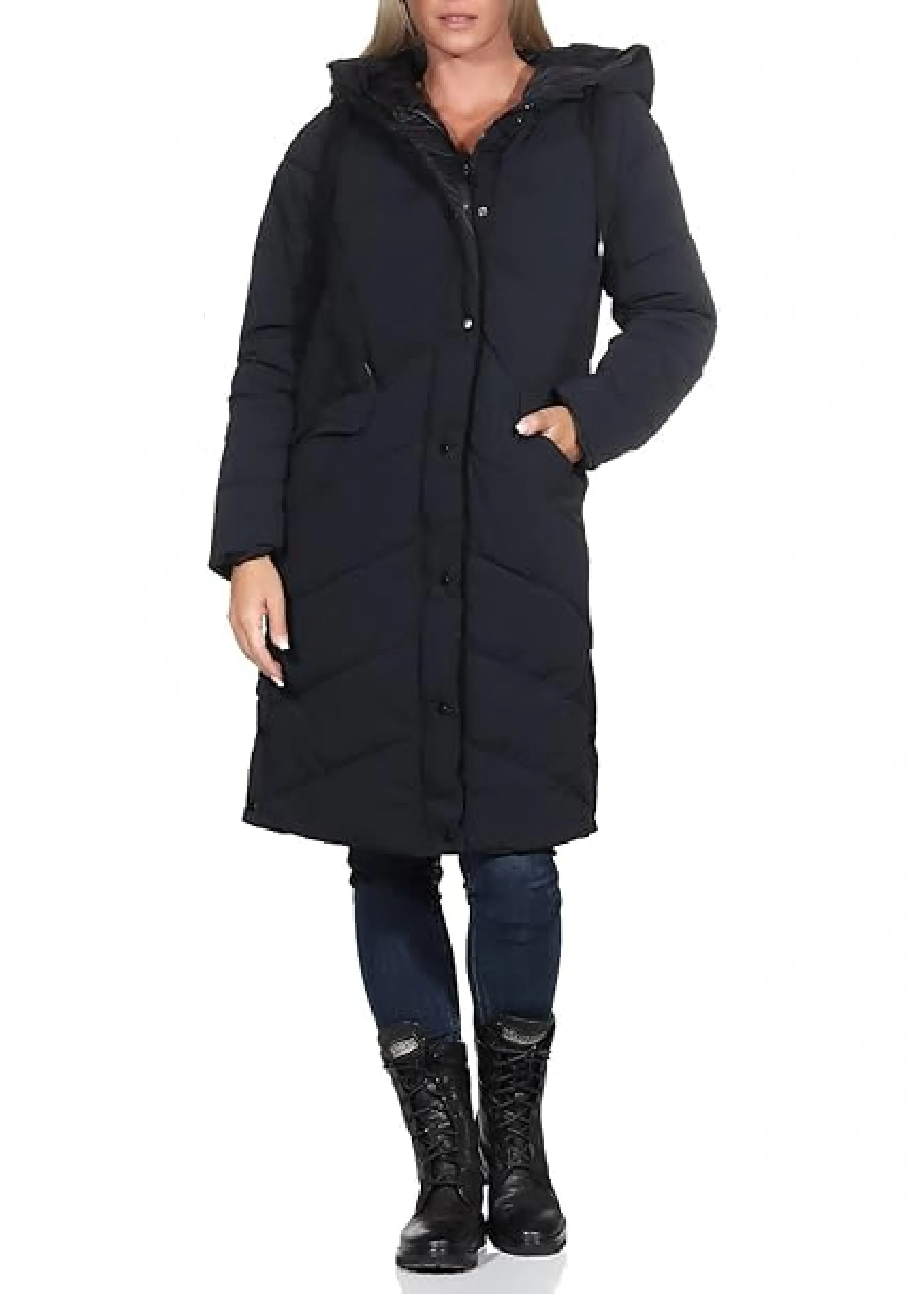 Carlotta Black Puffer Coat