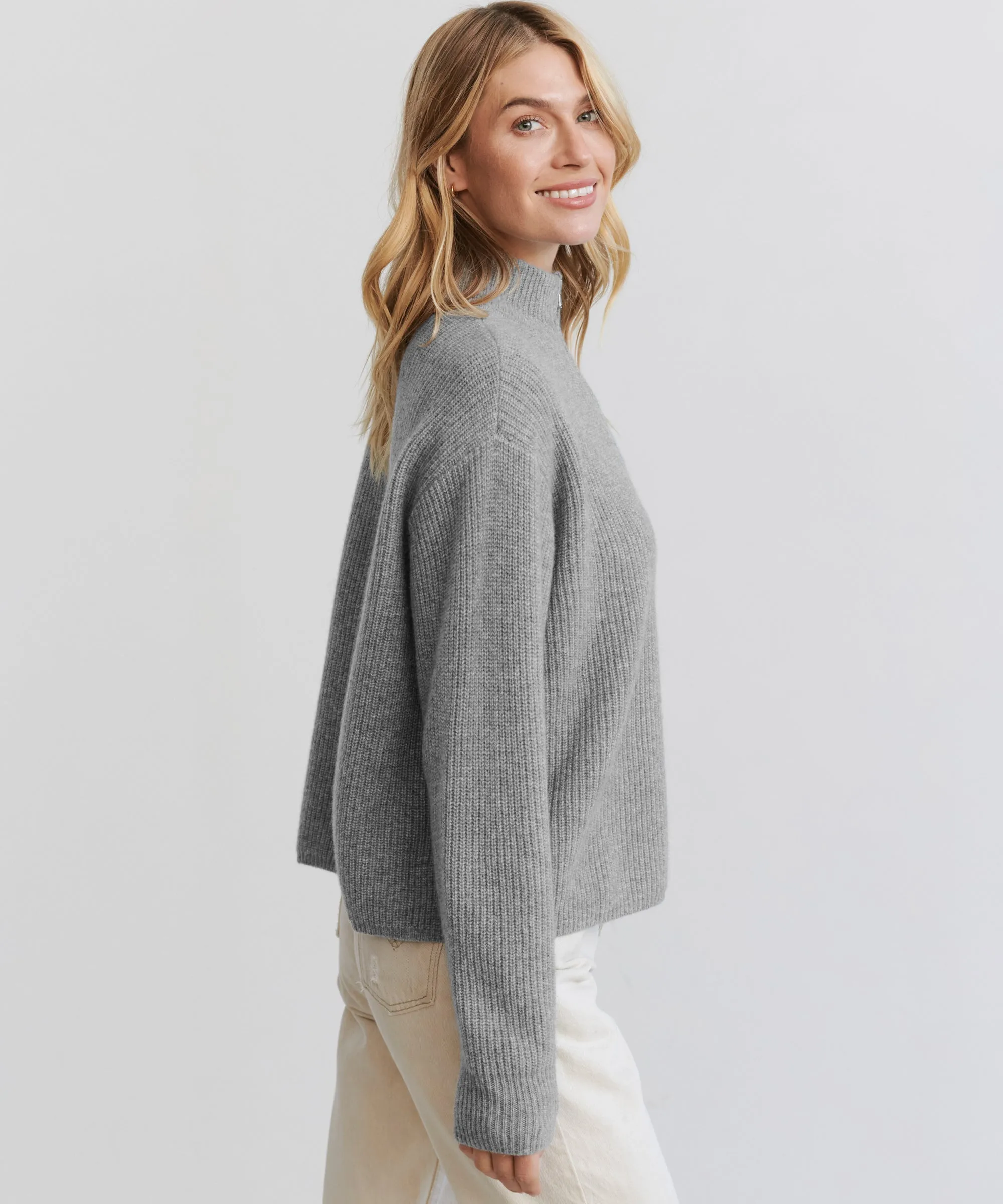 Cashmere Half Zip