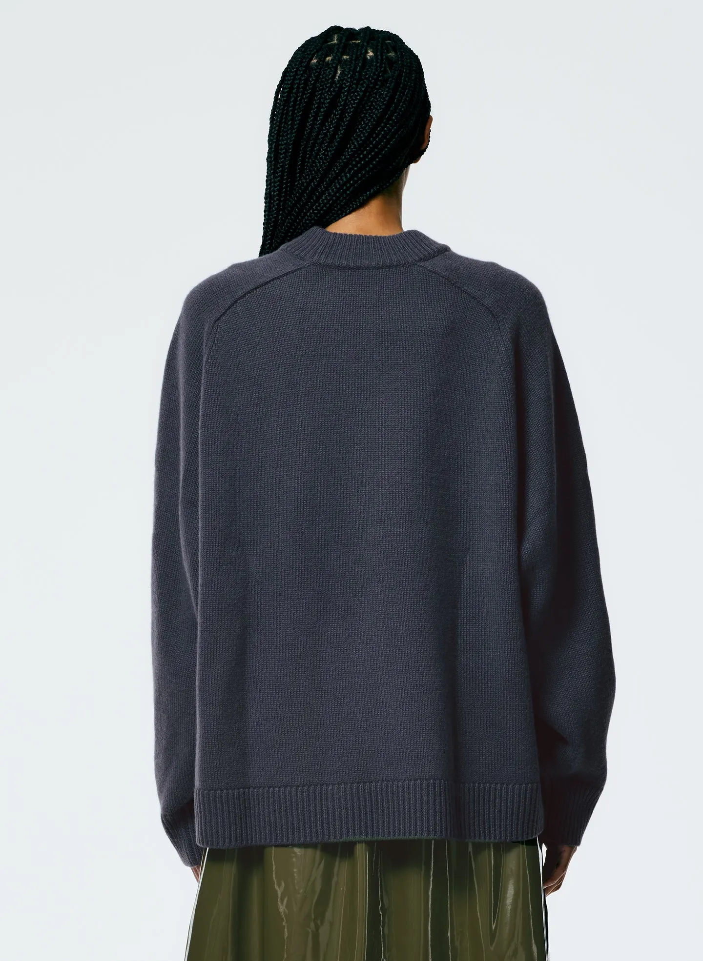 Cashmere Sweater Crewneck Oversized Pullover