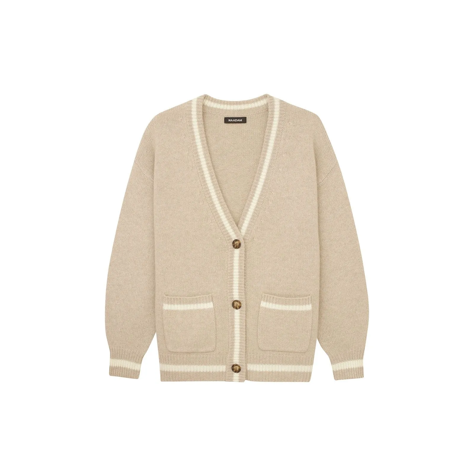 Cashmere Varsity Boyfriend Cardigan